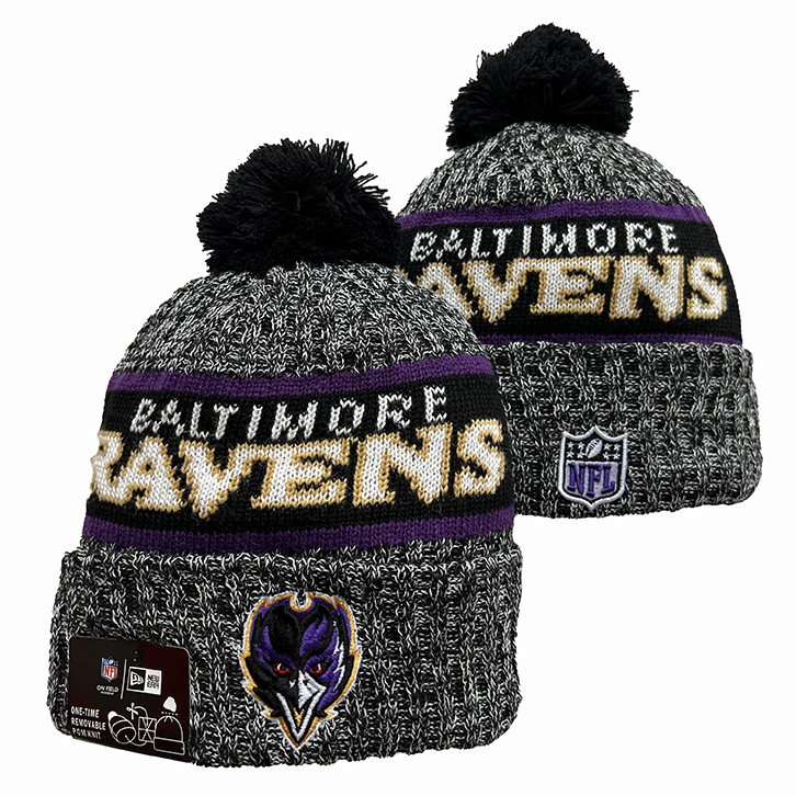 Baltimore Ravens Knit Hats 0104